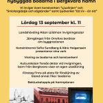 Invigning bodarna i Bergkvara hamn