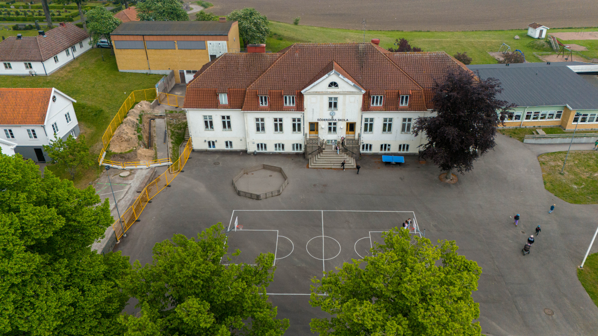 Flygfoto Söderåkra skola