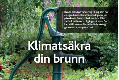 Klimatsäkra din brunn och avloppsanläggning