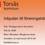 Välkomna till föreningsträff!