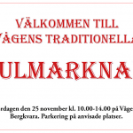 Vågen stängt inför julmarknad